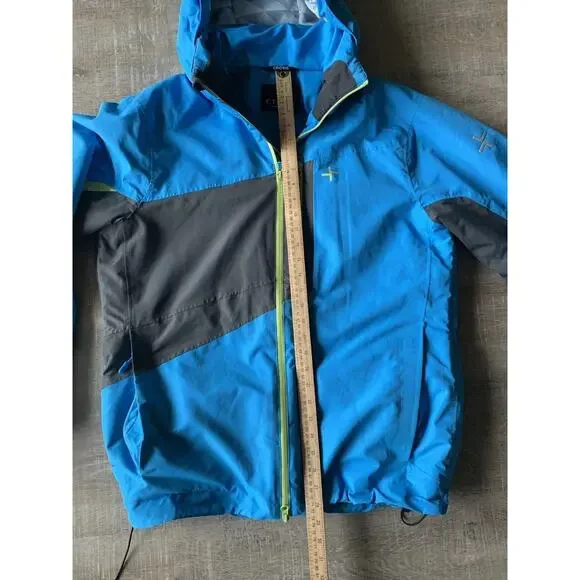Cross Sweden Ski Jacket Mens L Insulated Snowboard Waterproof Blue Black - Picture 10 of 16
